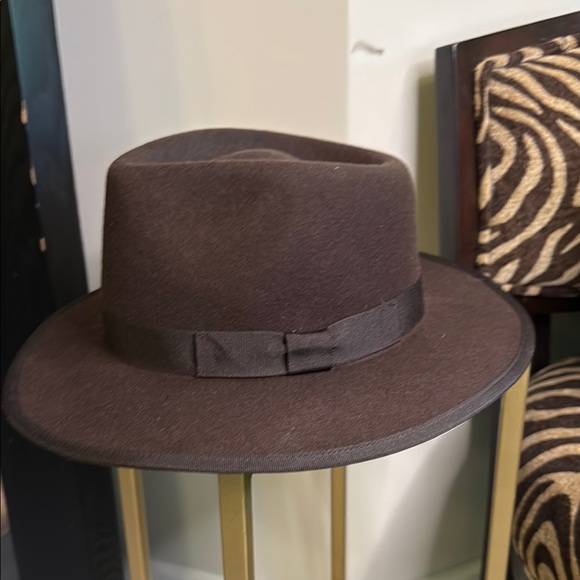 Talbot Stylish Brown Fedora Hat - Picture 2 of 5